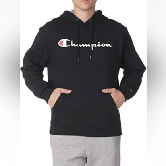 NWT Men’s Champion Powerblend Fleece Big C Sweatshirt Jacket Hoody Hoodie - Picture 1 of 5